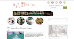 Desktop Screenshot of craftyrecipes.com