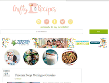 Tablet Screenshot of craftyrecipes.com